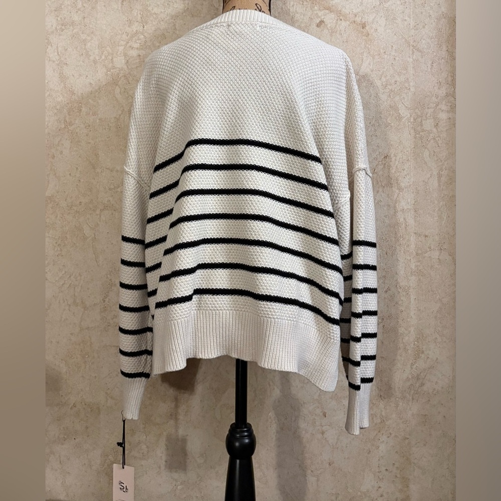 Sincerely Jules Striped Button Front Cardigan NWT - image 2